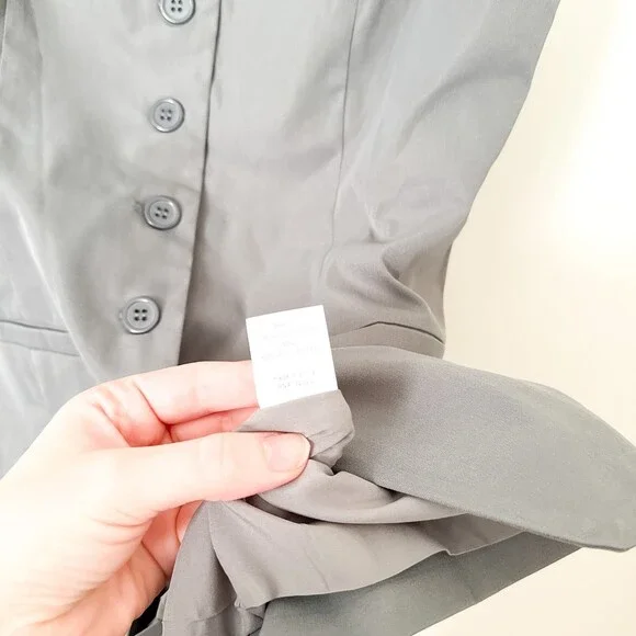 ALL THE WAYS Moxie Skirt Set Gray SMALL New With Tags Revolve Chic Classic - Picture 10 of 11